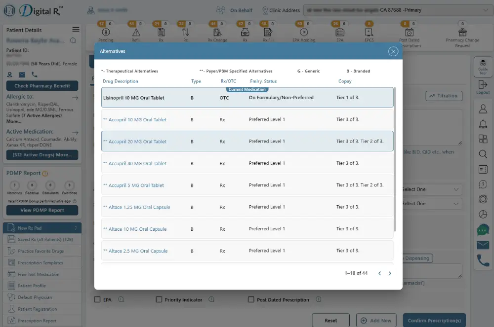 Reducing prescription abandonment with cost transparency