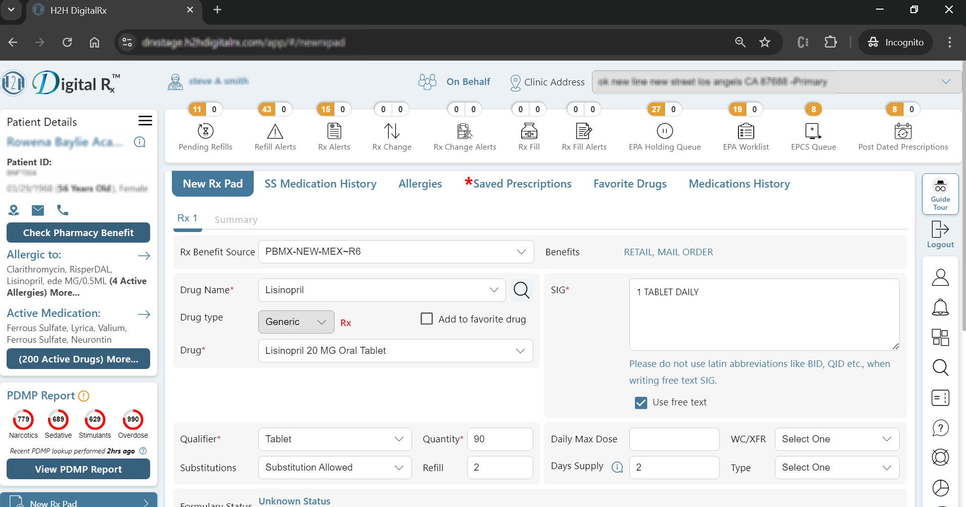 New Rx — product screenshot