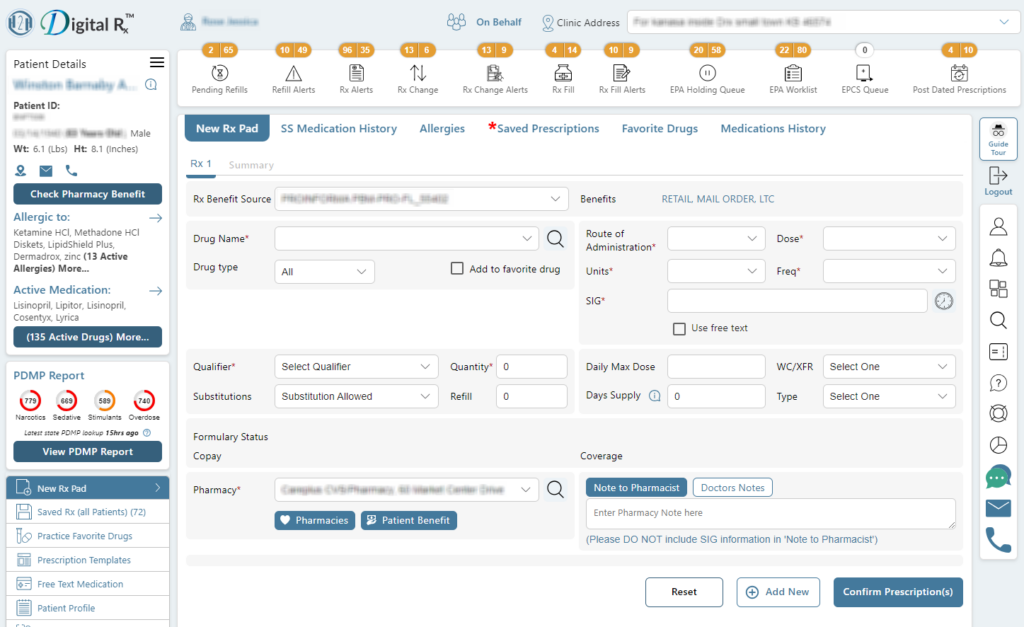 PDMP e-prescription platform